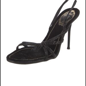 René Caovilla
open-toe crystal-embellished sandals